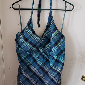 Old Navy Green/Blue Halter